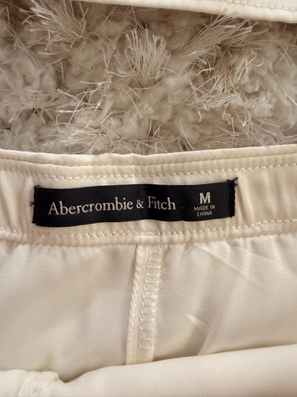 Abercrombie & Fitch Cream Satin Two-Piece Set - Picture 5 of 5